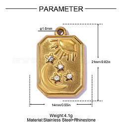 Strassanhänger aus Edelstahl 304&nbsp;STAS-OY016-46G