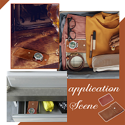 Портативные сумки для хранения часов из искусственной замши ABAG-WH0035-034