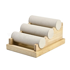 3-уровневые подставки для браслетов из бархатной ткани BDIS-C002-01C