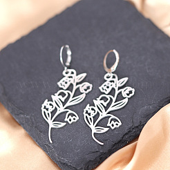 Серьги-подвески из нержавеющей стали Bohemian 201&nbsp;FS-WGD0EC2-01