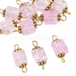 10 шт. прозрачные треснувшие стеклянные подвески-кубики&nbsp;PALLOY-JF03946