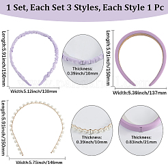 Элегантные тканевые резинки для волос&nbsp;AJEW-WH20033-045B