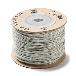 ポリエステルツイストコード  ラウンド  DIYのジュエリーには  アクアマリン  1mm  約49.21ヤード（45m）/ロール&nbsp;OCOR-G015-01A-17