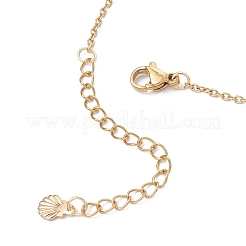 Браслеты на ногу из нержавеющей стали 304 с цепочкой-бабочкой для женщин AJEW-AN00700