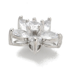 Стойка покрытие латунные микропаве прозрачные кубические циркониевые кнопки KK-K293-13P