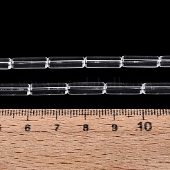 透明ガラスビーズ連売り  ラッパ  透明  12.5~13x4~4.5mm  穴：0.6~0.9mm  約28~29個/連  14.57~15.16インチ（37~38.5cm）&nbsp;GLAA-N070-01A-A01