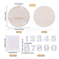 2 пакет ежемесячных карточек с информационным знаком для малышей из МДФ&nbsp;DIY-CA0007-94