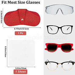 Футляр для очков из искусственной кожи&nbsp;AJEW-CN0003-59E