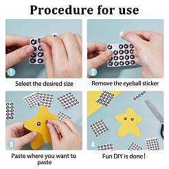 3 комплект из 3-х видов самоклеящихся наклеек из смолы DIY-FH0009-65