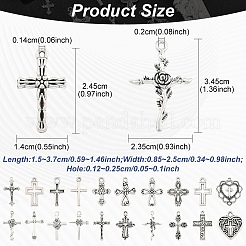 100 pz 20 stili pendenti in lega di stile tibetano&nbsp;FIND-YW0010-57