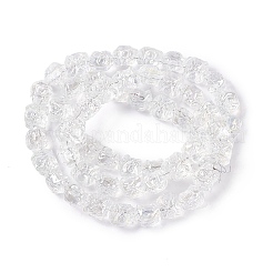 Прозрачные стеклянные бусины с гальваническим покрытием ab&nbsp;X1-GLAA-P028-AB01