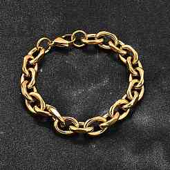 Браслеты-цепочки из нержавеющей стали 304 для женщин&nbsp;LS-BJEW-Q050-01D-G