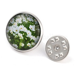 Runde Glasbroschen&nbsp;LS-JEWB-A022-02D