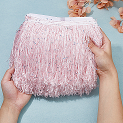 Кружевная лента из полиэстера с кисточками&nbsp;DIY-WH0430-568