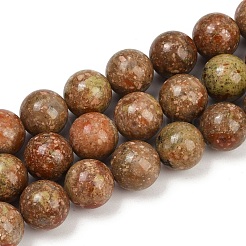 Природные Unakite бисер нитей G-F792-C06-02
