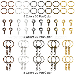 Железные разъёмные кольца для ключей&nbsp;DIY-YW0009-10