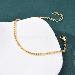 Латунные браслеты-цепочки «Бостон» для женщин&nbsp;BJEW-C140-17G
