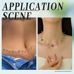 Набор для самостоятельного изготовления ювелирных изделий из натурального зеленого авантюрина&nbsp;DIY-WR0004-16A