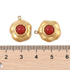 Подвески из натурального сердолика (окрашенные и нагретые) STAS-P380-20G-01