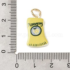 Anhänger aus Messing mit Backfarbe&nbsp;KK-C171-01D