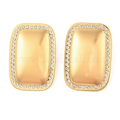 Pendientes de botón de acero inoxidable 304&nbsp;EJEW-Z063-07G-03
