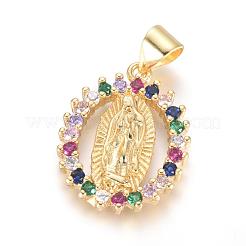 Латунные микро проложить кубического циркония подвески&nbsp;X-KK-I657-32G-A