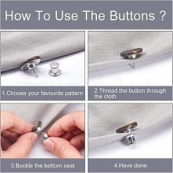 12 набор из 2-х стилей кнопок из железного и цинкового сплава для джинсов BUTT-NB0001-39
