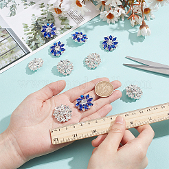 10 шт. 2-х цветные латунные пуговицы с 1 отверстиями BUTT-NB0001-98