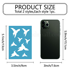 Акриловая серьга ручной работы шаблон DIY-WH0359-072