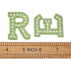 Патчи со стразами из смолы алфавита&nbsp;DIY-TAC0005-45G