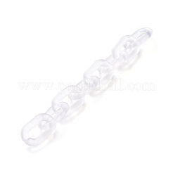 Прозрачные акриловые кабельные цепи ручной работы AJEW-JB00575-08