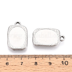 Оправы для подвесок из нержавеющей стали 304 в виде кабошонов STAS-T067-19P