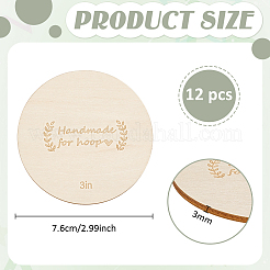 Disco di legno fatto a mano&nbsp;DIY-WH0671-498A