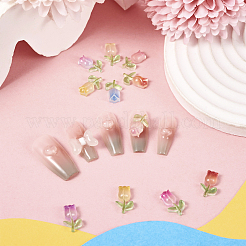 160шт 8 цвета светящихся кабошонов из смолы&nbsp;MRMJ-TA0001-23