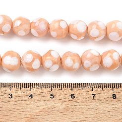 Perles vernissées manuelles&nbsp;LAMP-D002-10mm-01K