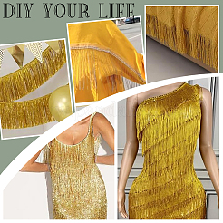 Лента из полиэстера с кисточками длиной 4.3~5 ярд. OCOR-GA0002-03