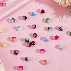 300 шт. 10-цветные потрескавшиеся бусины из искусственного нефрита&nbsp;DGLA-LT0001-05