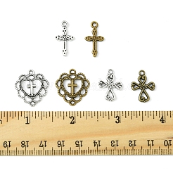 60шт 6 стиля подвески из сплава в тибетском стиле TIBEP-FS0001-24