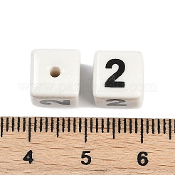 Perles en porcelaine manuelles&nbsp;X1-PORC-R003-07-02