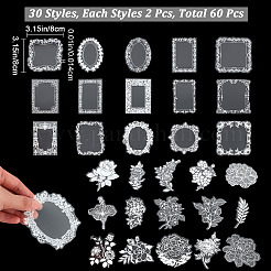 2 коробка 2 стиля набор наклеек из кружева для животных DIY-GF0006-78