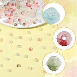 2400 шт. 12-х цветные матовые стеклянные бусины FGLA-FS0001-02