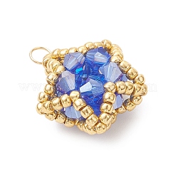 Подвески-звезды из стеклянных бусин&nbsp;PALLOY-MZ01083-02