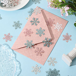 320 шт. 4-цветные рождественские снежинки-бумажные конфетти&nbsp;DIY-CA0007-97