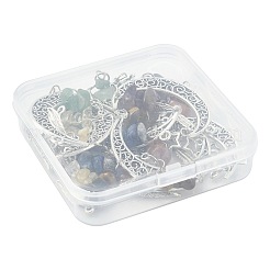 7 шт. подвеска в виде луны из натуральных и синтетических драгоценных камней&nbsp;PALLOY-FS00062