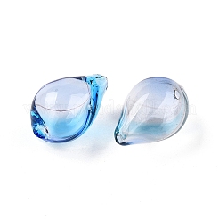 Прозрачные бусины из дутого стекла ручной работы GLAA-T012-54A