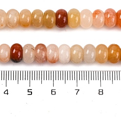 Нити натуральных золотых шелковых нефритовых бусин G-NH0009-01B