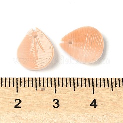 Подвески из натуральных морских ракушек с резными листьями&nbsp;SSHEL-C013-02A