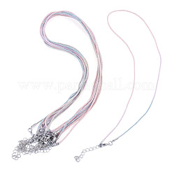 10 pièce de cordon en coton et métal pour la confection d'un collier&nbsp;NJEW-TAC0054