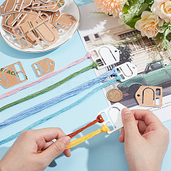 36 шт. 3 стиля акриловых досок для намотки ниток AJEW-NB0005-83