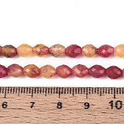 Природные окрашенные белого нефрита нитей бисера G-T142-89F